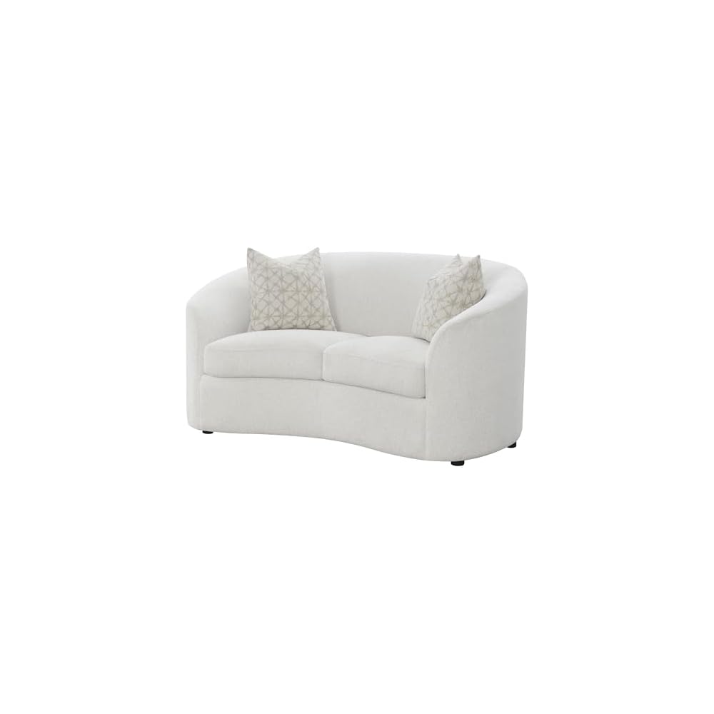 Coaster Rainn Living Room Upholstered Loveseat, Latte 509172