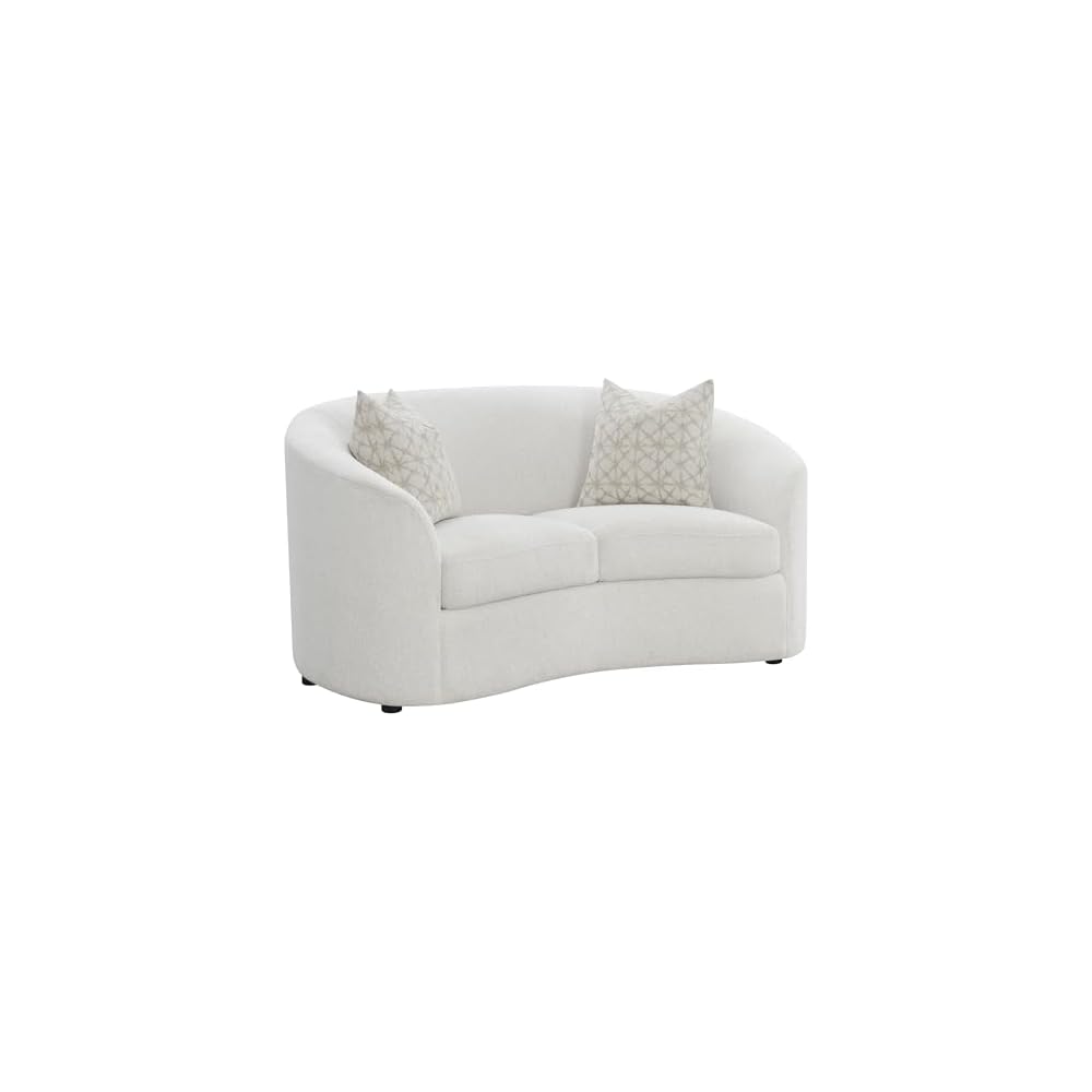 Coaster Rainn Living Room Upholstered Loveseat, Latte 509172