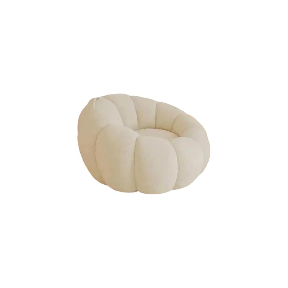 Creative Shape Single Lazy Sofa Detachable Bedroom Balcony Living Room Lounge Sofa(White)