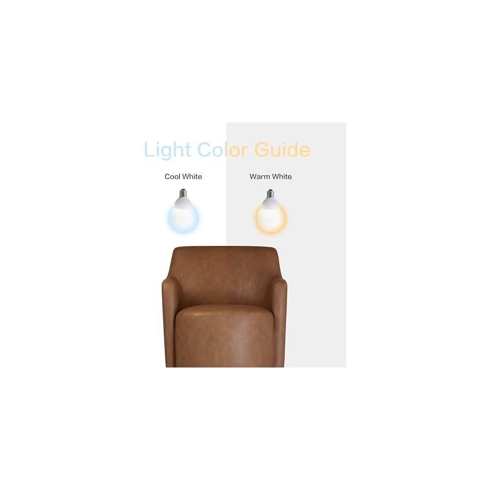 Spatial Order 360° Barrel Back Swivel Chair - Cognac Faux Leather