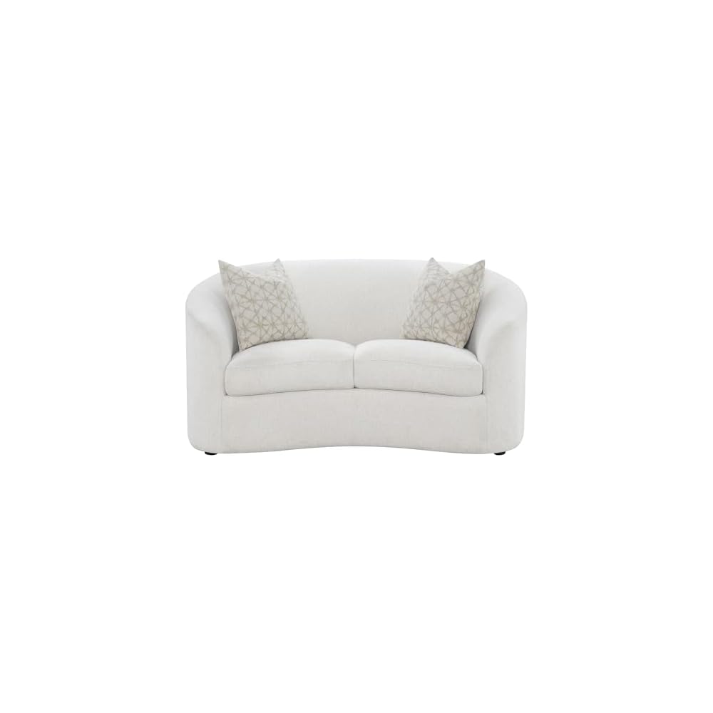 Coaster Rainn Living Room Upholstered Loveseat, Latte 509172