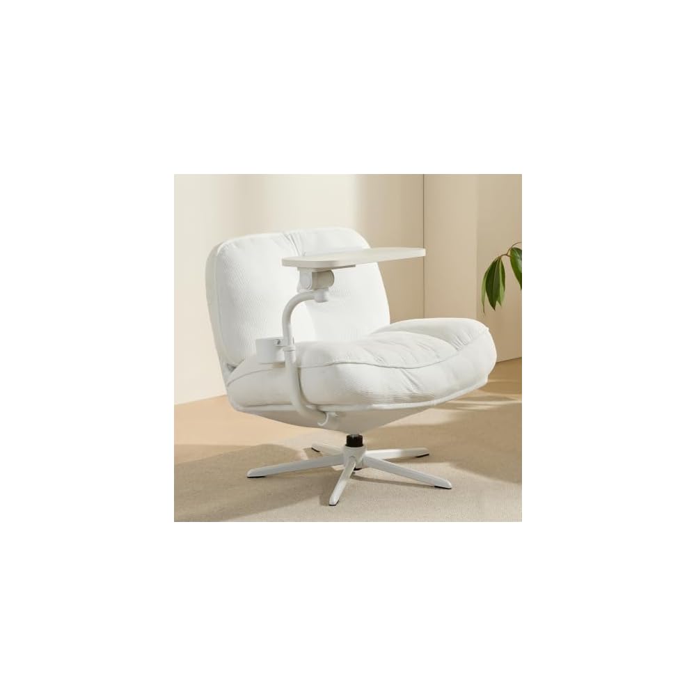 Swivel Accent Chair, Wide Criss Cross Lounge Living Room Chair, Blk