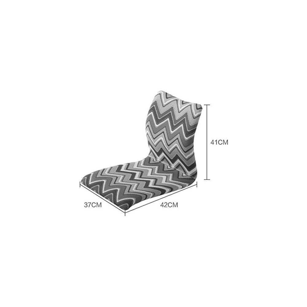Chaise Lounges Lounge Chair Bay Window Chair Sofa Bed Lazy Chair Single Solid Wood Small Sofa Dormitory Balcony Tatami Chair Garden Reading Chair (Color : Blue-B Size : 374241cm)