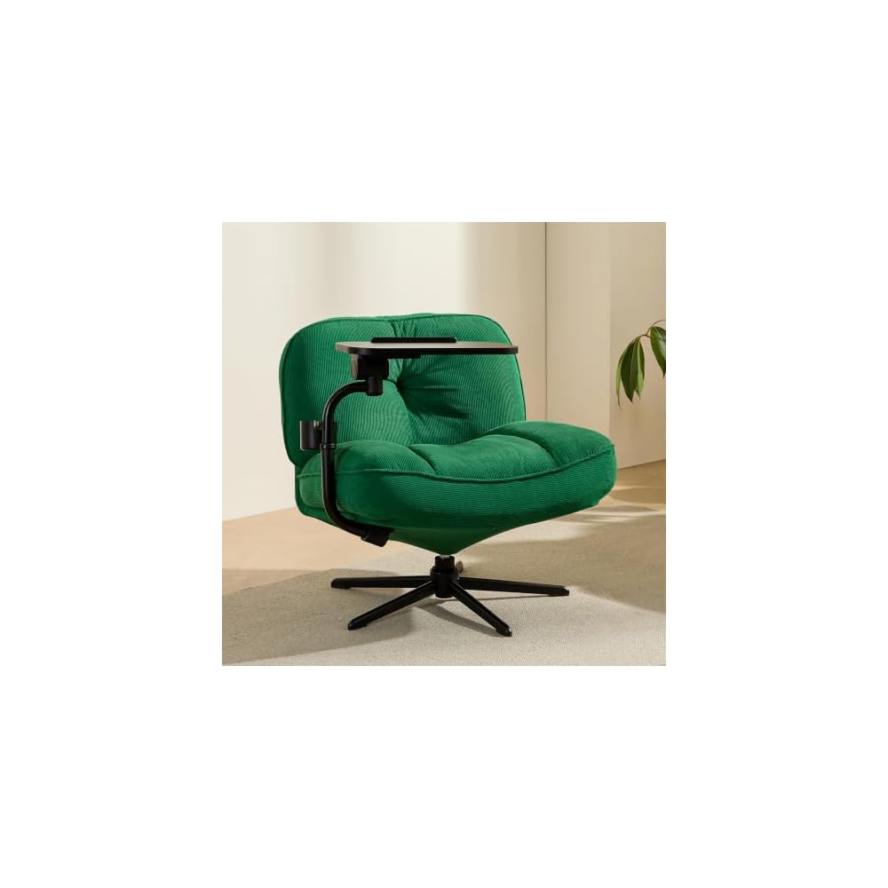 Swivel Accent Chair, Wide Criss Cross Lounge Living Room Chair, Blk