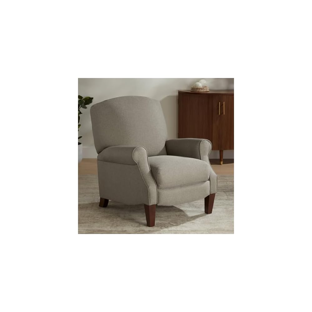 Kensington Hill Morris Storm Gray 3-Way Push-Through Cottage Core Recliner