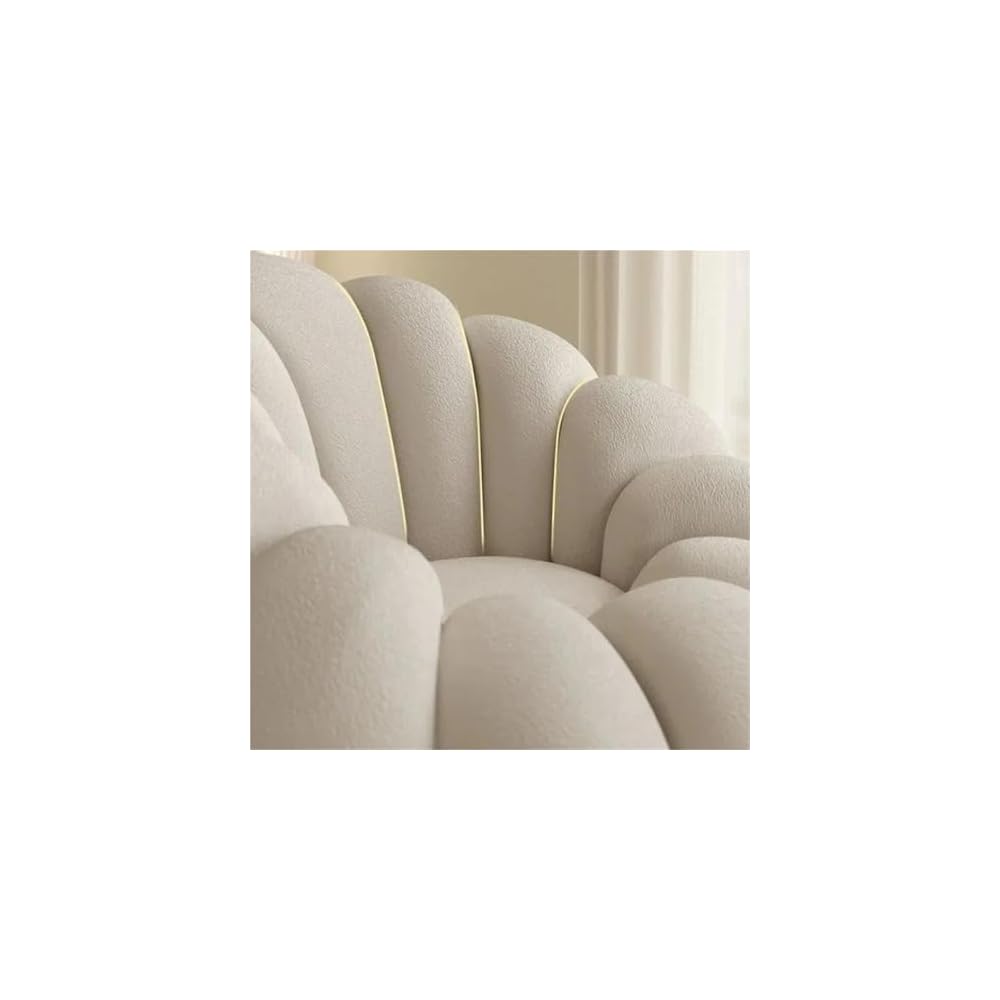 Creative Shape Single Lazy Sofa Detachable Bedroom Balcony Living Room Lounge Sofa(White)