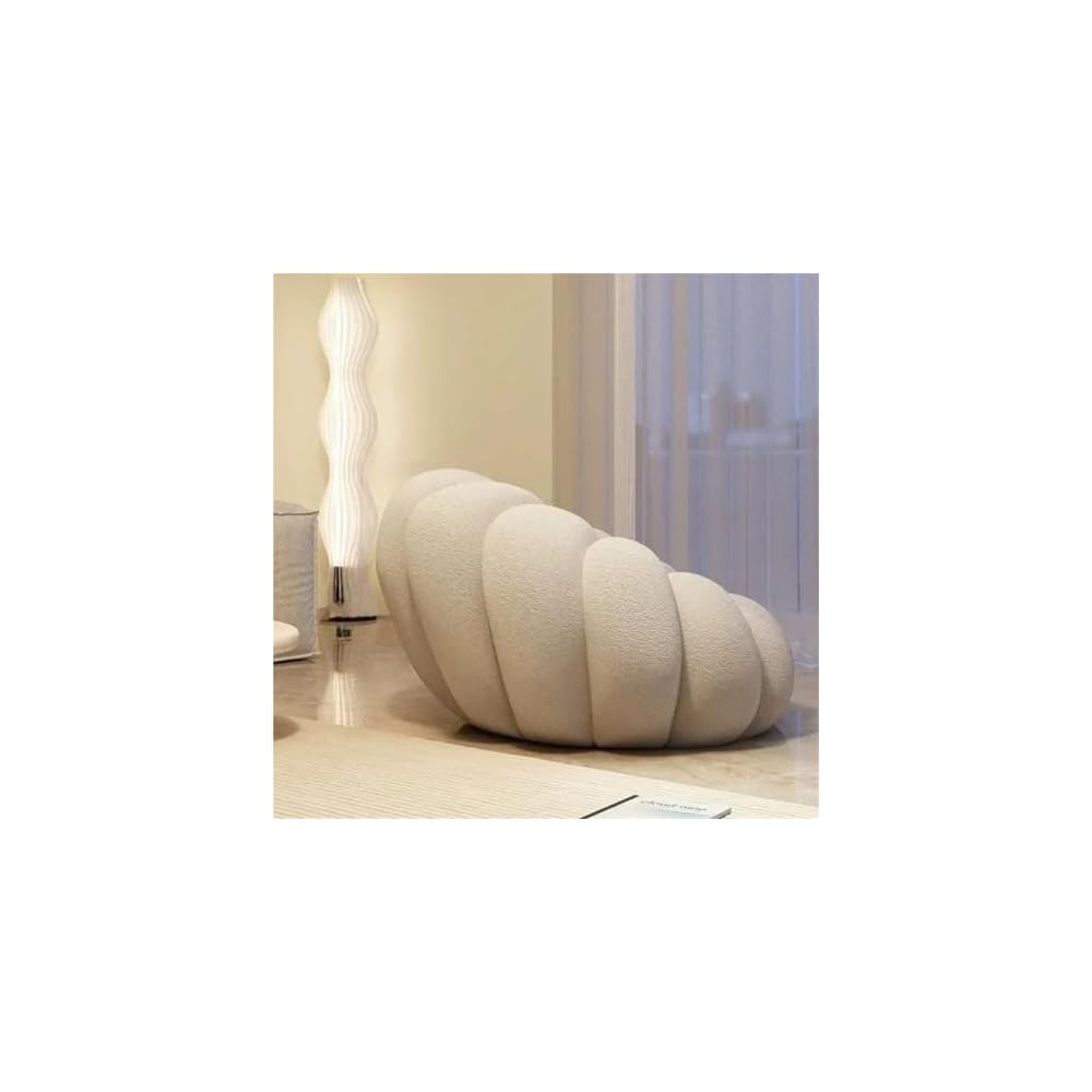 Creative Shape Single Lazy Sofa Detachable Bedroom Balcony Living Room Lounge Sofa(White)