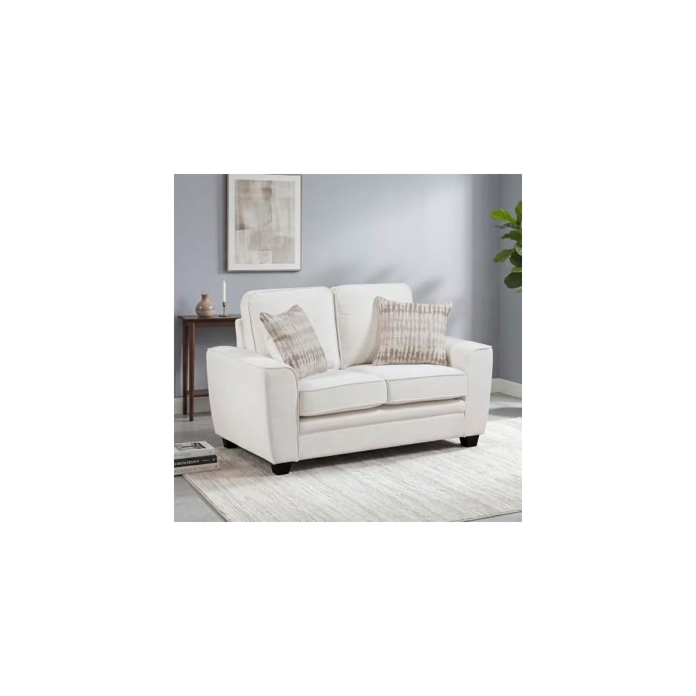 Lexicon Chenille Upholstered Accent Chair with Track Arms, Beige