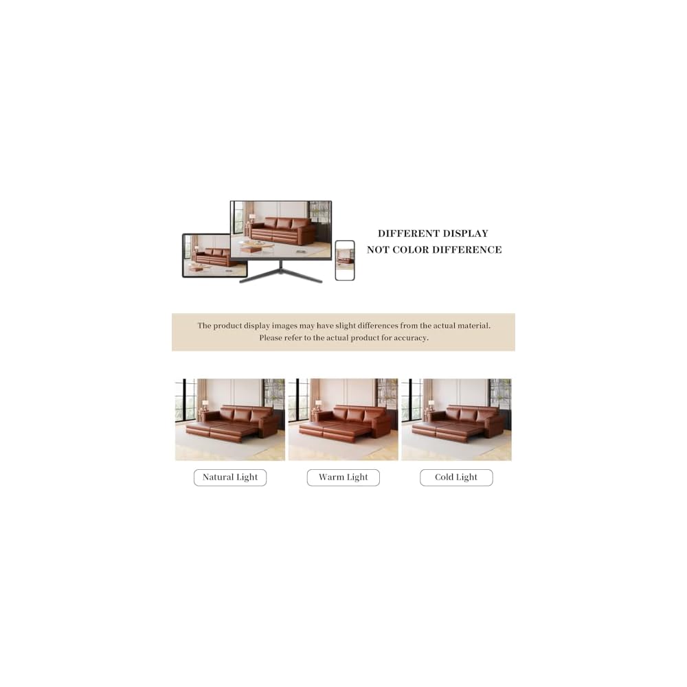 93.7" King Pull Out Chesterfield Sofa Bed 3-in-1 Faux Leather Convertible Sleeper with Nailhead Trim & Rolled Arm Multi-Functional Folding Sofa Bed for Living Room Small Space Furniture Light Brown