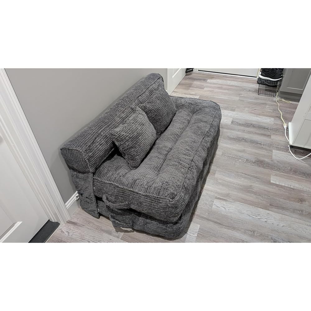Folding Sofa Bed, Convertible Sleeper Chair with Pillow
