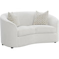 Coaster Rainn Living Room Upholstered Loveseat, Latte 509172